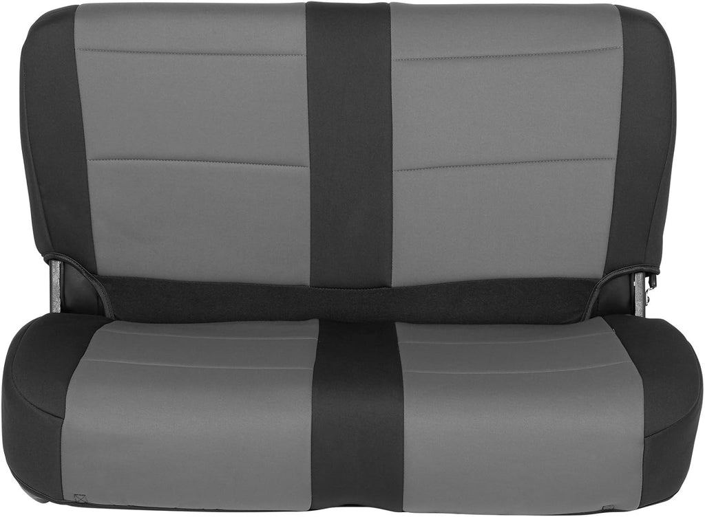 Black/Charcoal Neoprene Seat Cover Set C199