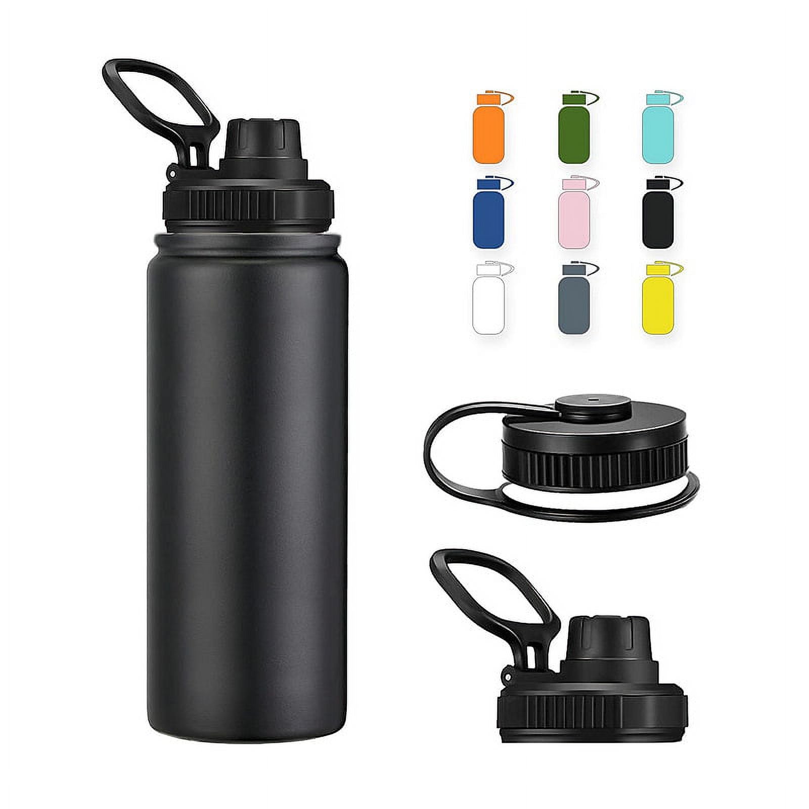 22 oz Insulated Stainless Steel Water Bottle with Straw N786