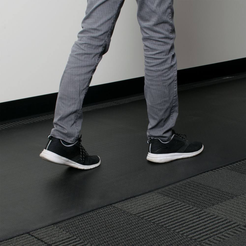 Black Vinyl Carpet Protection Runner Mat, 60 ft Roll G157
