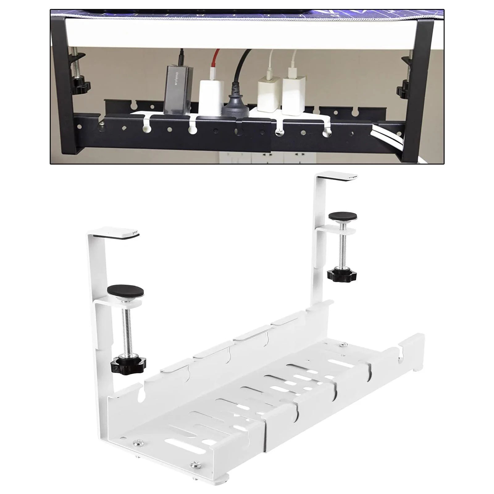 White Iron Cable Management Tray M794