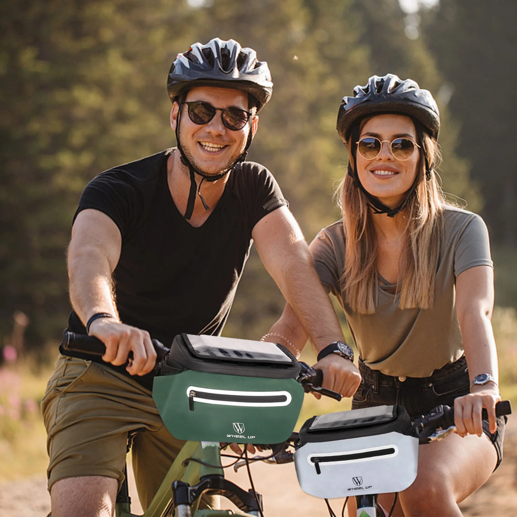 Bicycle Bag with Handlebar Storage Pouch and Phone Holder X598593