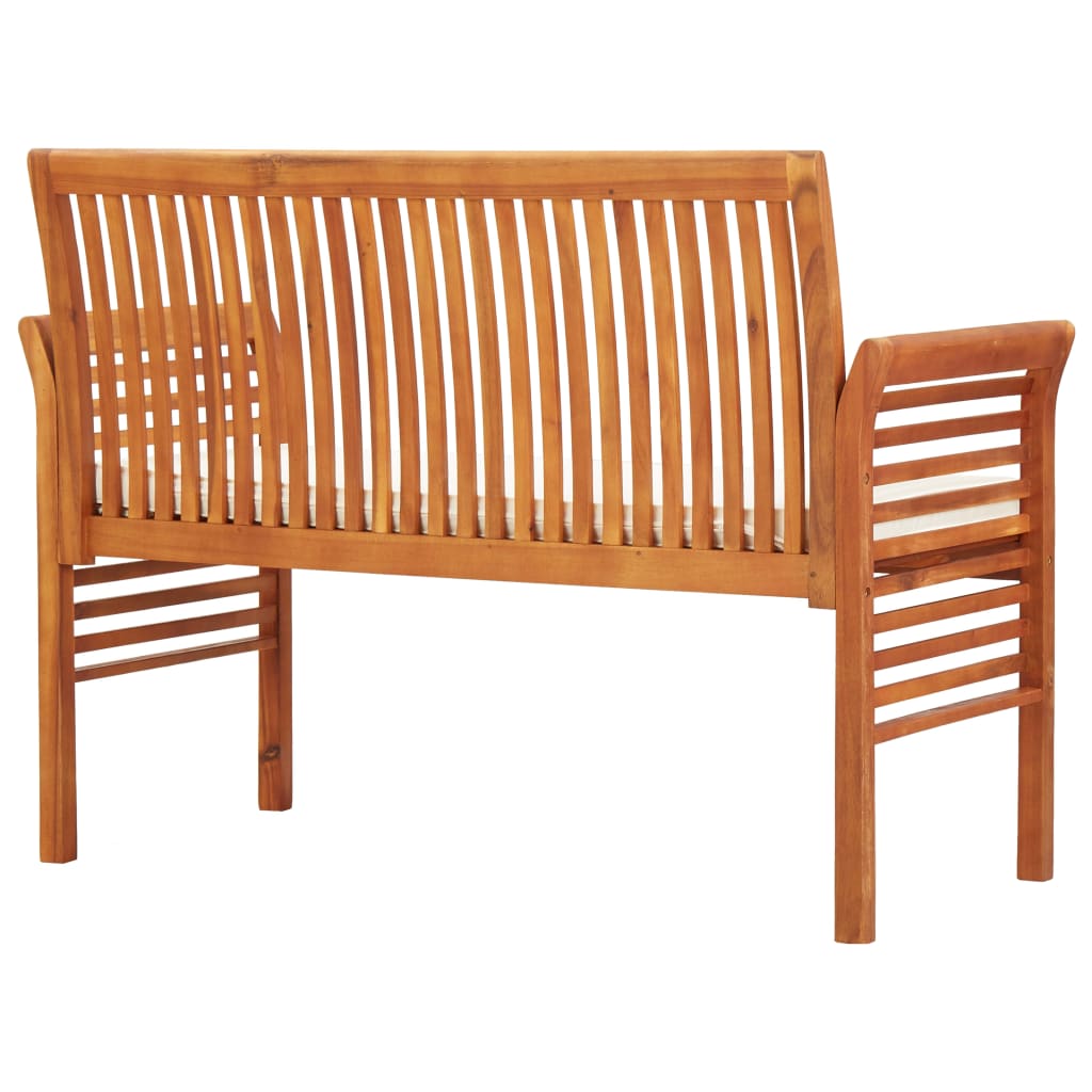 2-Seater Patio Bench with Cushion Solid Acacia Wood U917121