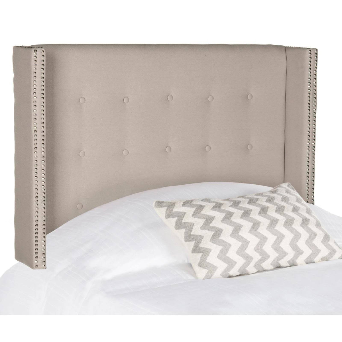 Taupe Tufted Winged Headboard Twin X813