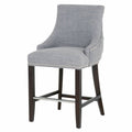 26x22 Counter Stool in Smoke Gray and Espresso E205