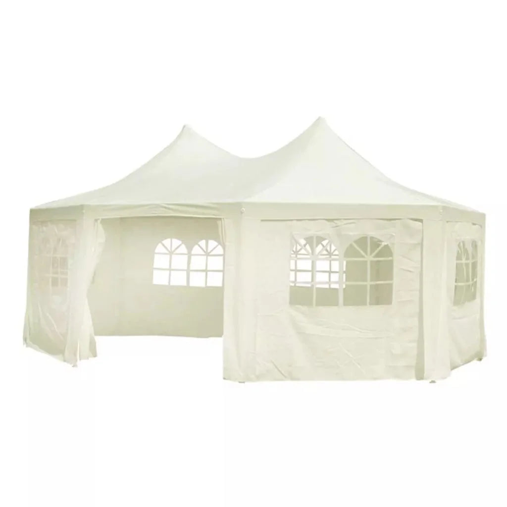 Octagonal Party Tent Cream White 20' x 15' x 12' C910