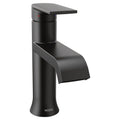 Matte Black Single Handle Bathroom Faucet with Drain H222412