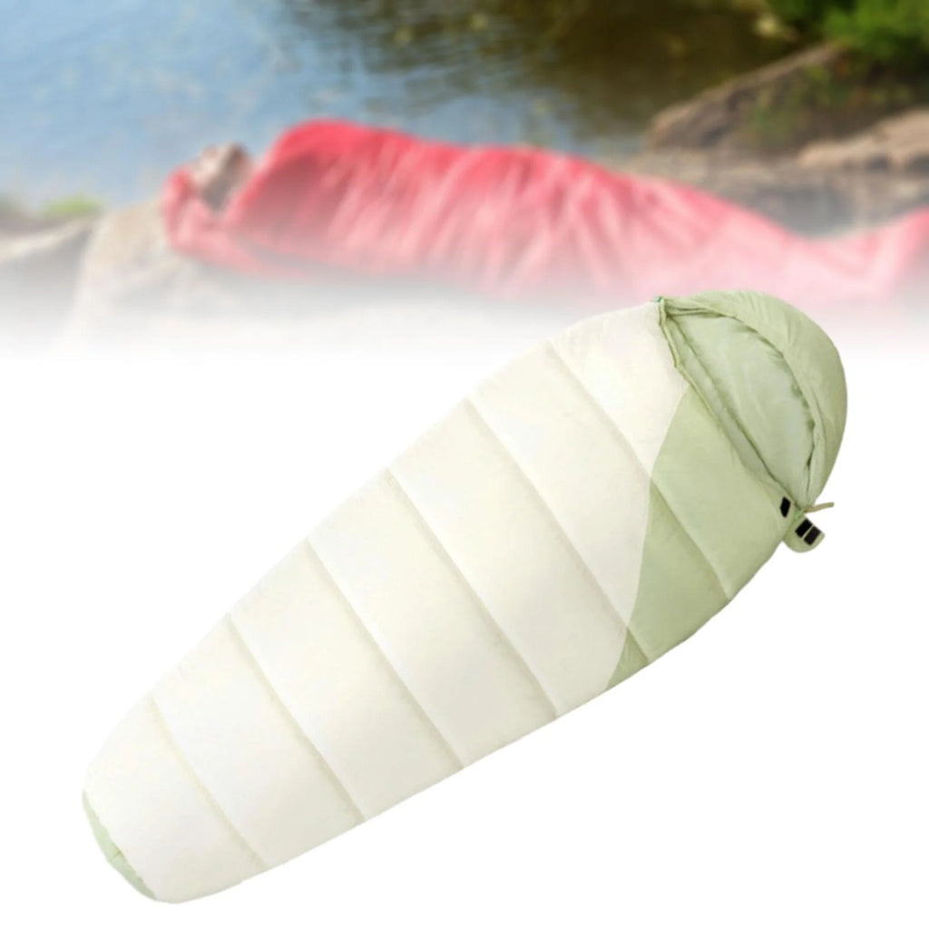 Cold Weather Down Mummy Sleeping Bag Thicken Portable Compact 1.1kg U89406
