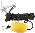 1.5lb Folding Anchor with Hooks, Buoy Ball and 50' Double Braid Nylon Rope, Pack of 2 N519508