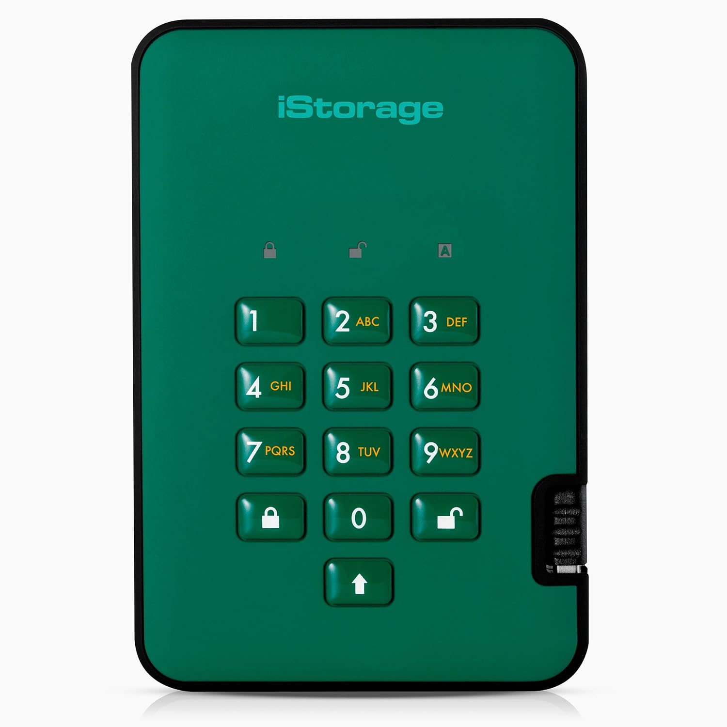 Green Secure Portable Hard Drive W514