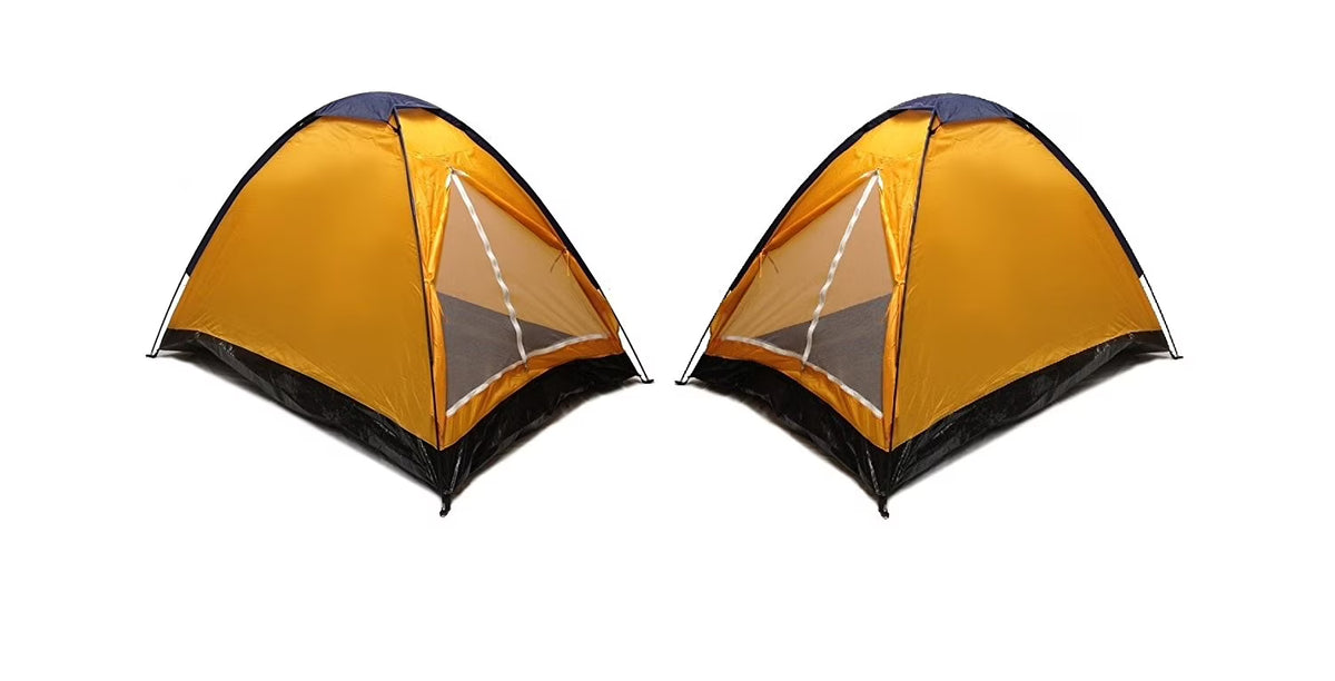 2 Person Dome Camping Tent 7x5' Orange D751277