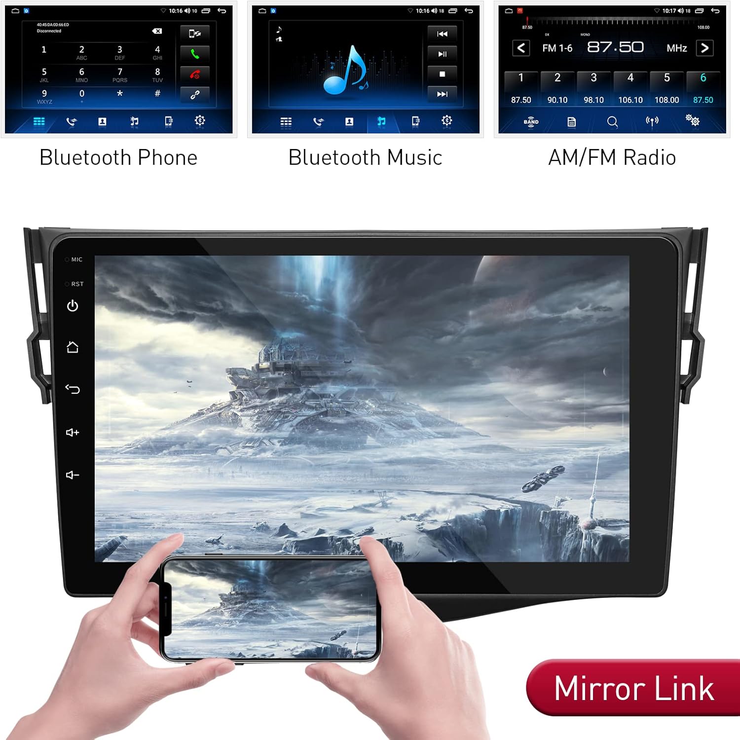 Car Radio in Dash Navigation with Bluetooth Backup Camera U70242