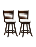 Cappuccino Wood Counter Stool - Set of 2 G579363
