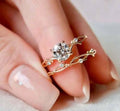 14K Rose Gold Engagement Ring N569