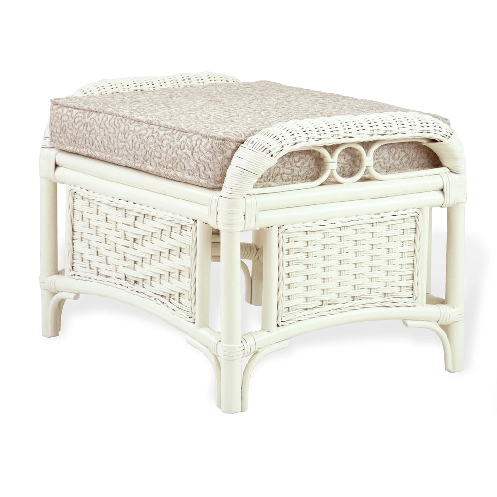 White Armchair with Ottoman O153418