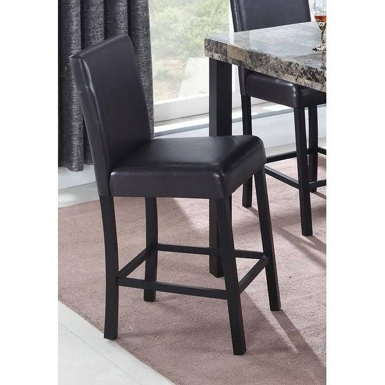 Brown Counter Height Chairs Set of 2 D828