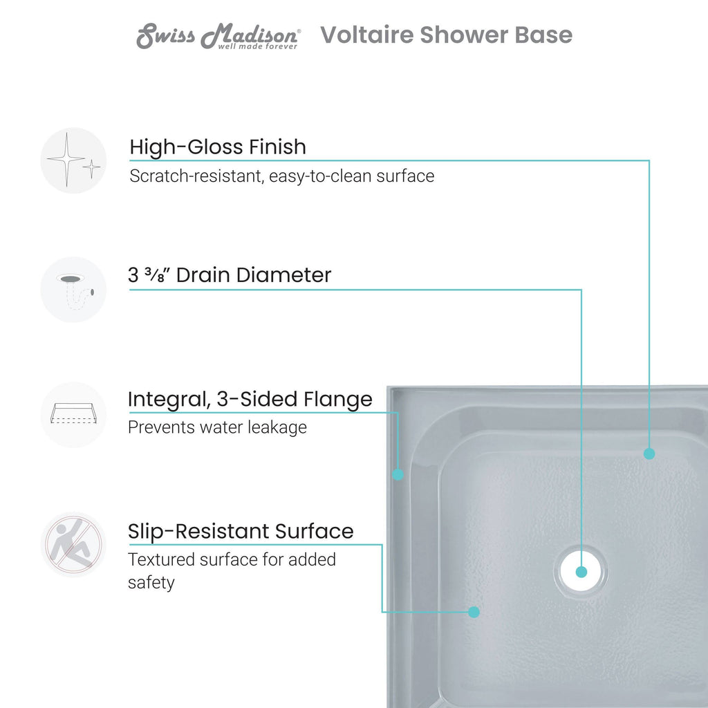 Grey Shower Base E562682