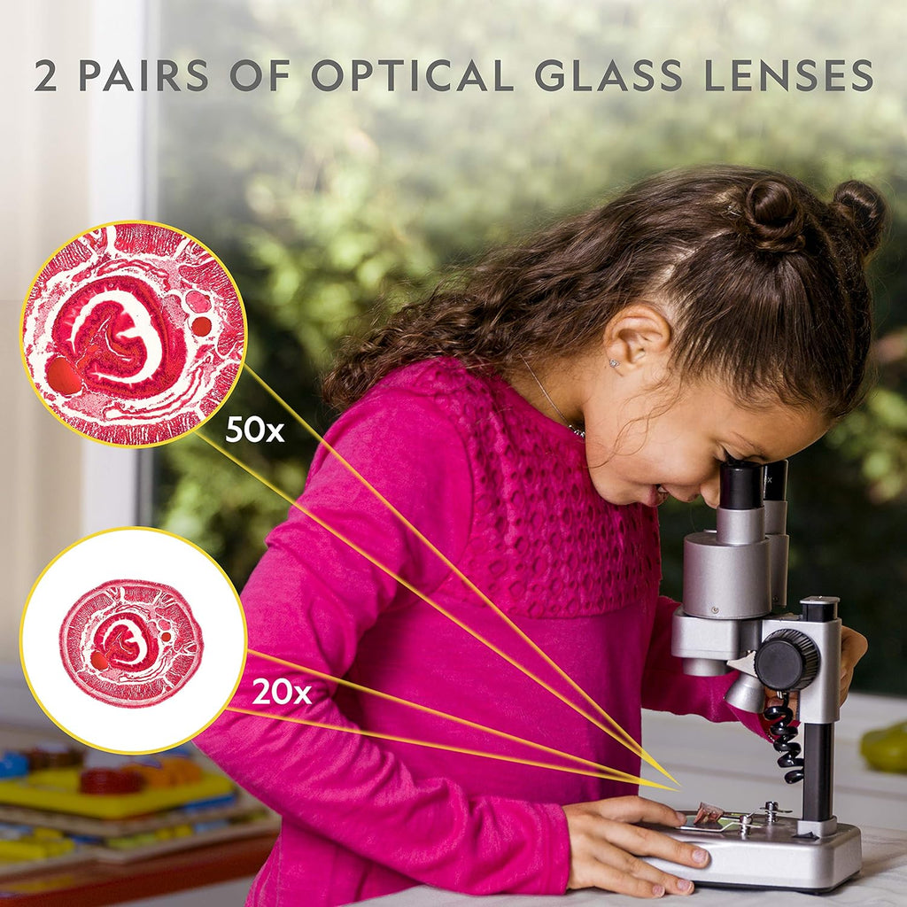 Microscope Science Kit with 35 Slides and Covers Y2326