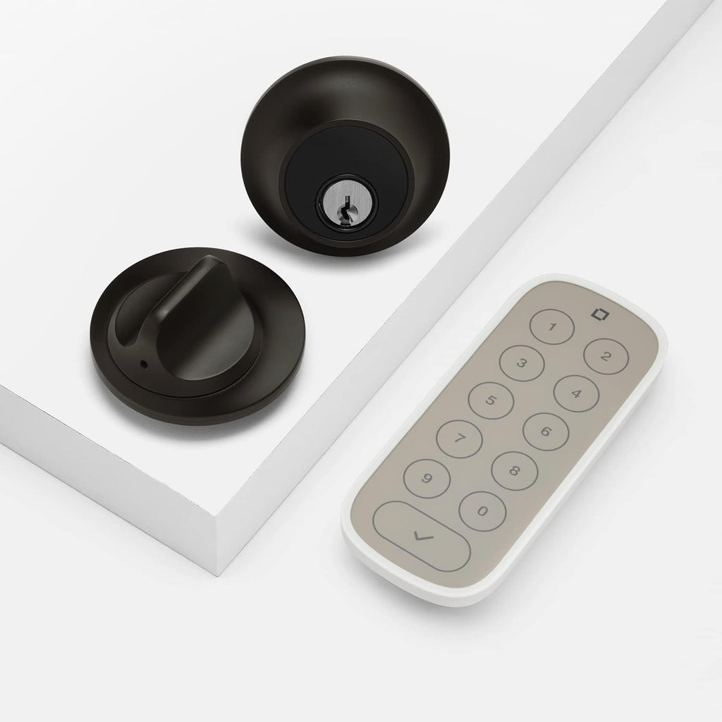 Matte Black Smart Lock with Keypad K24124