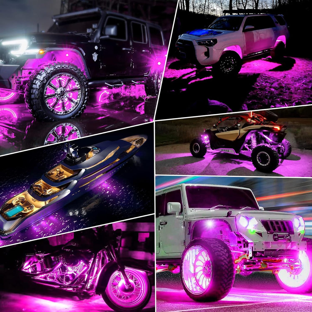 Purple Pink Rock Lights for UTV ATV Jeep Trucks O93185