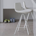 White Swivel Bar Stool R84049