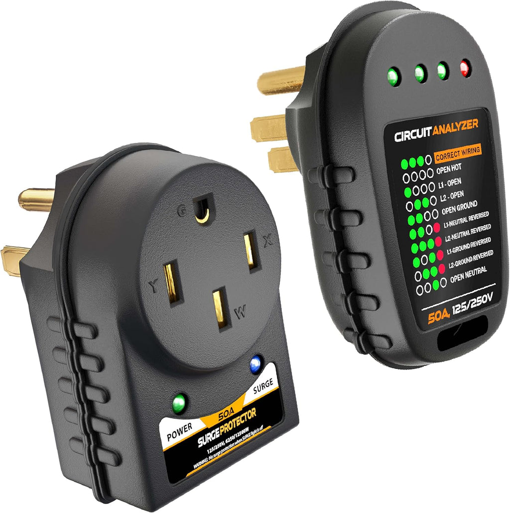 RV Surge Protector 50 Amp Circuit Analyzer Tester Module Pack of 2 N8714