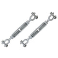 Galvanized Jaw and Jaw Turnbuckles Pack of 2 F694709