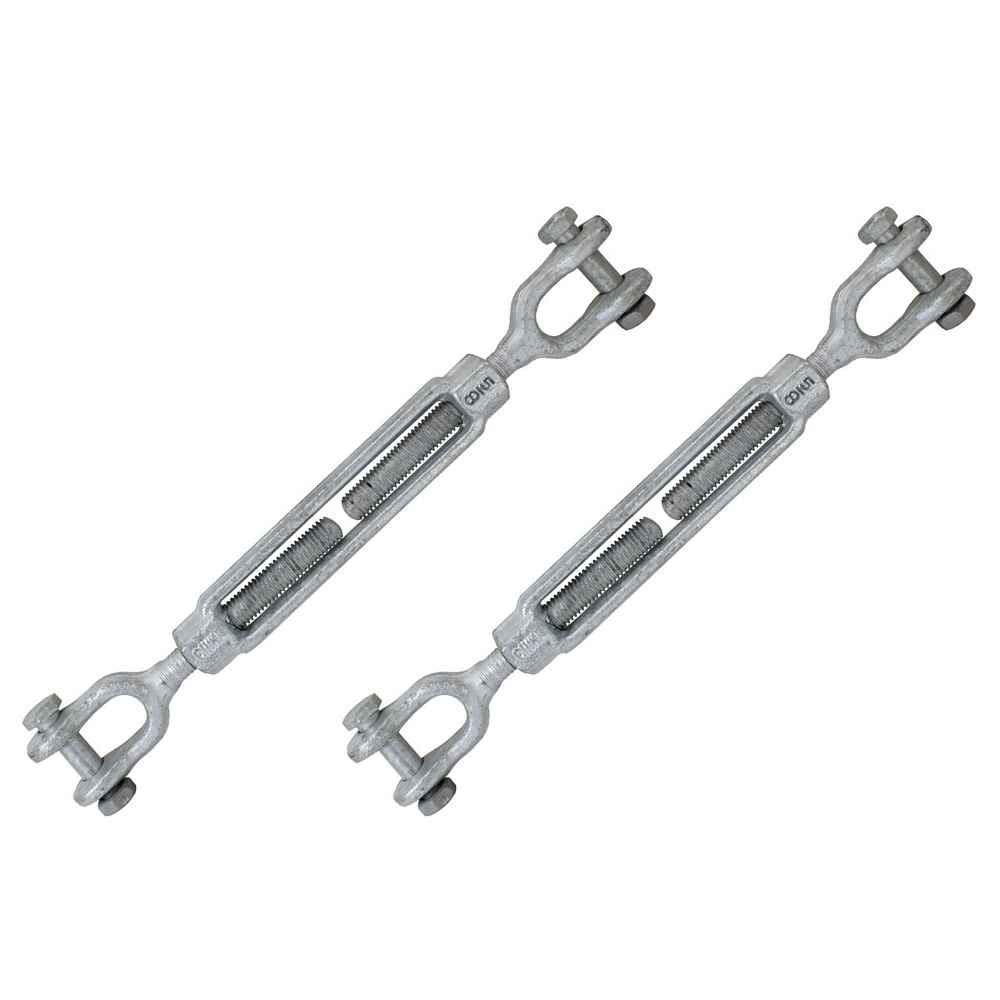 Galvanized Jaw and Jaw Turnbuckles Pack of 2 F694709