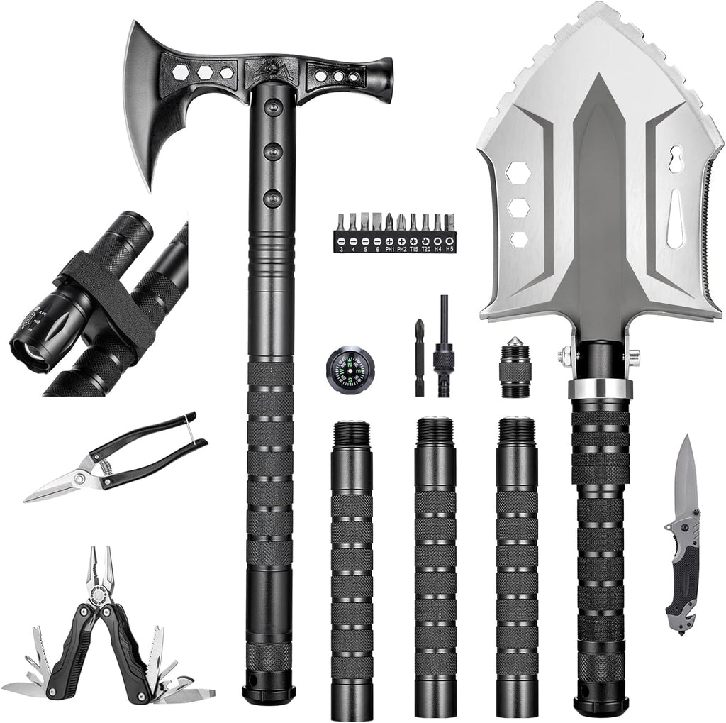 High Carbon Steel Camping Shovel Axe Set G953056