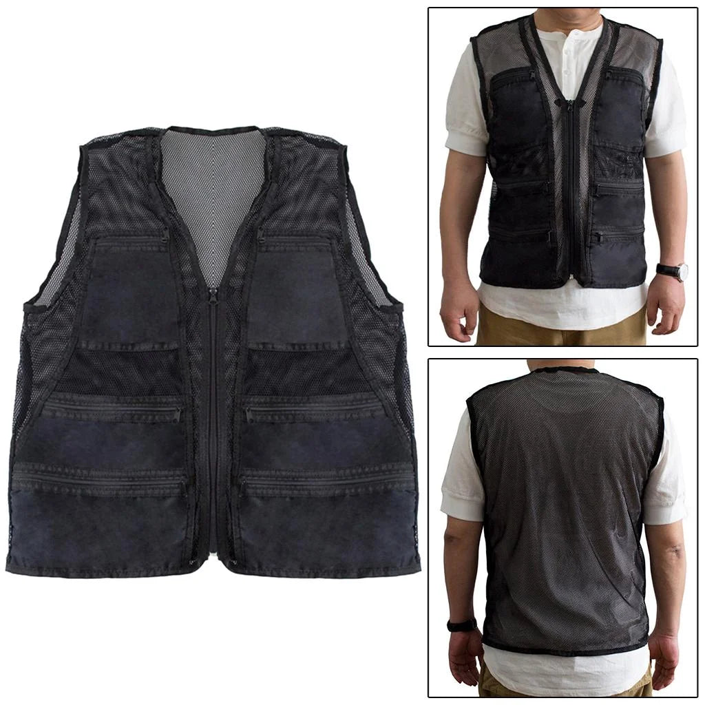 Mesh Breathable Fishing Photography Travel Waistcoat Jacket T132