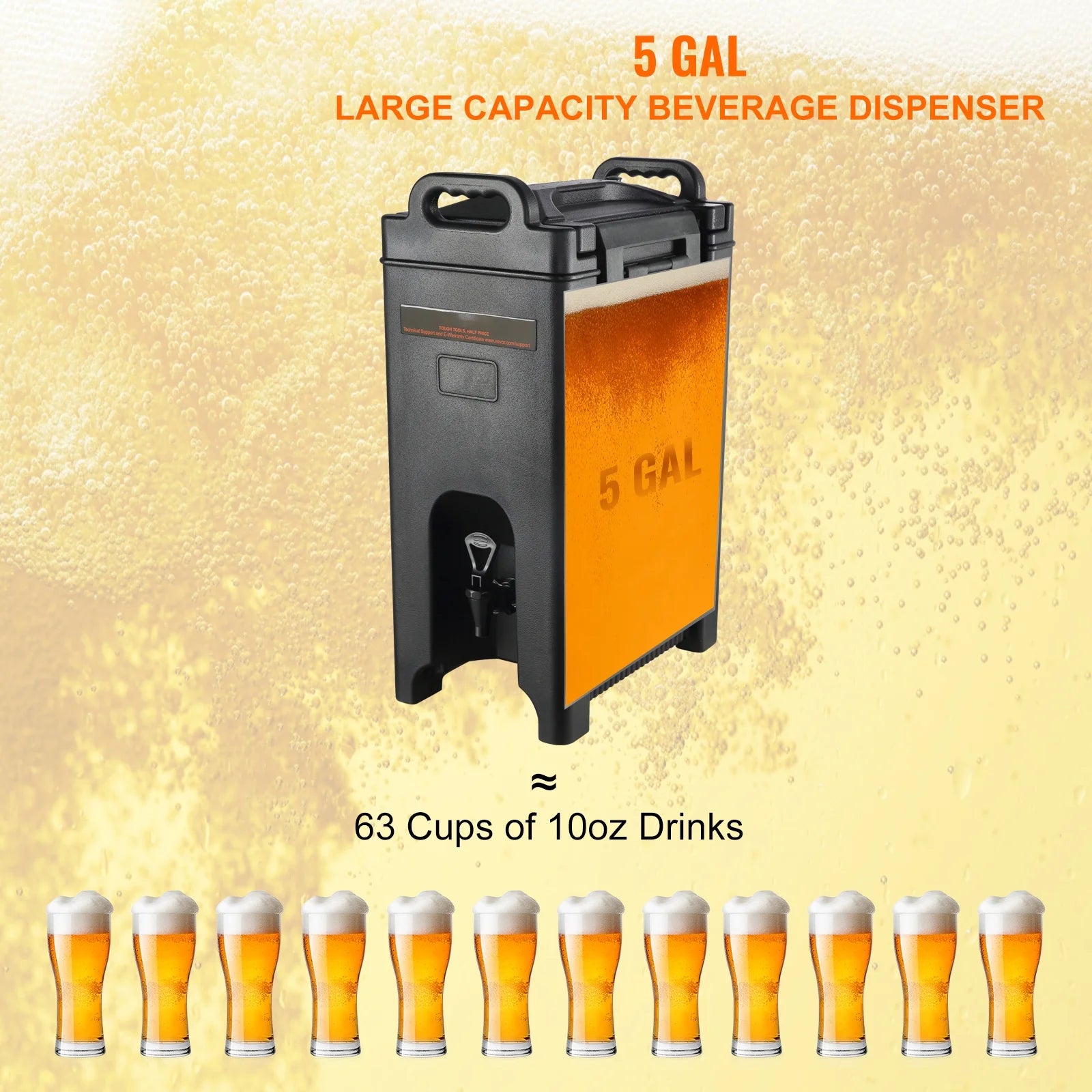 5 Gallon Insulated Beverage Dispenser K9170