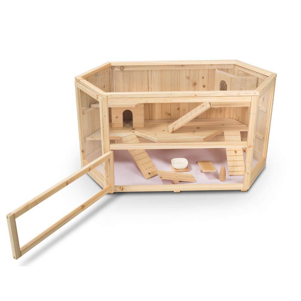 3-Tier Fir Wood Hamster Cage O1936