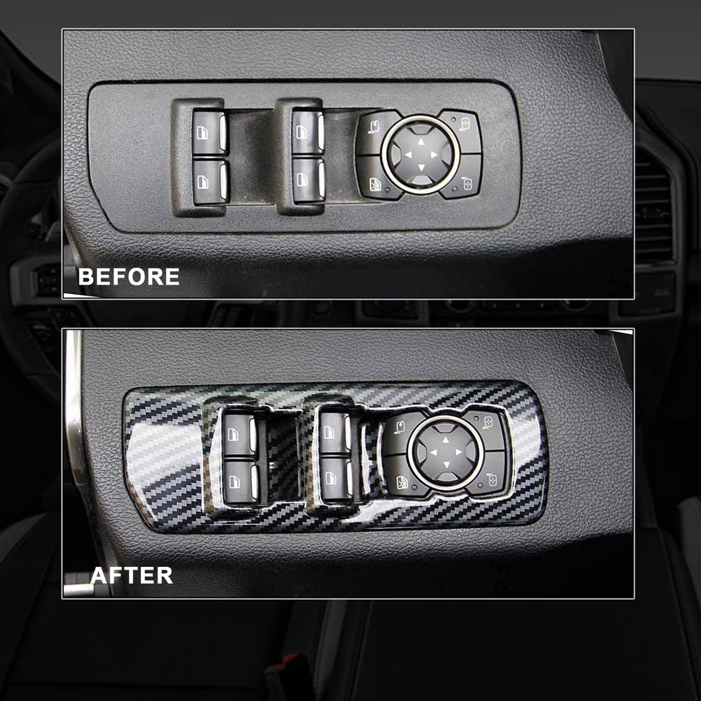 Carbon Fiber Pattern Window Lift Trim Switch Panel Cover D569240