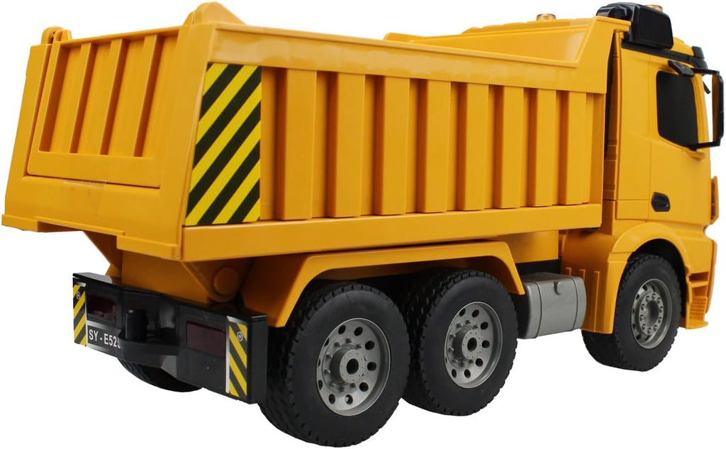 1/20 Scale 6 Channel RC Dump Truck Construction Vehicle Toy, Pack of 2 H878569