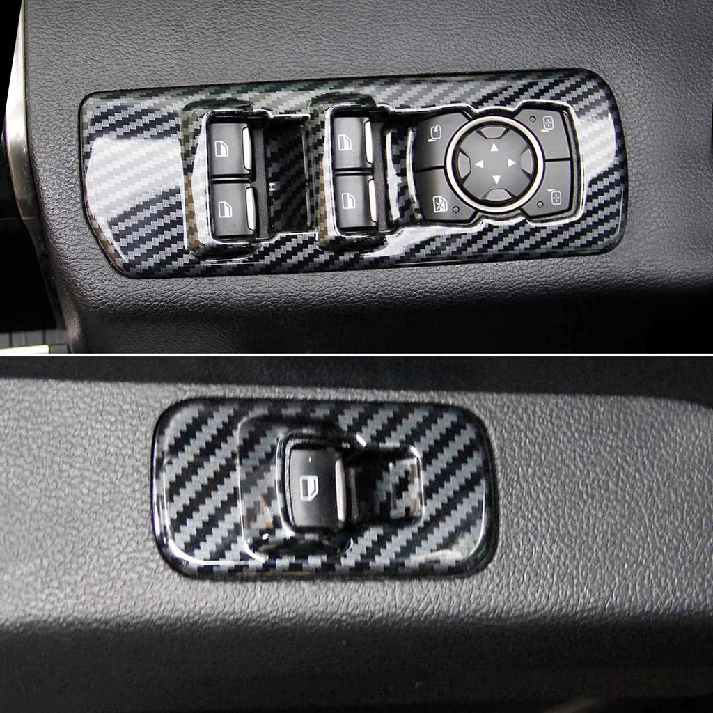 Carbon Fiber Pattern Window Lift Trim Switch Panel Cover D569240