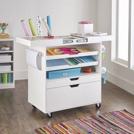 White Sewing and Craft Cart Z936
