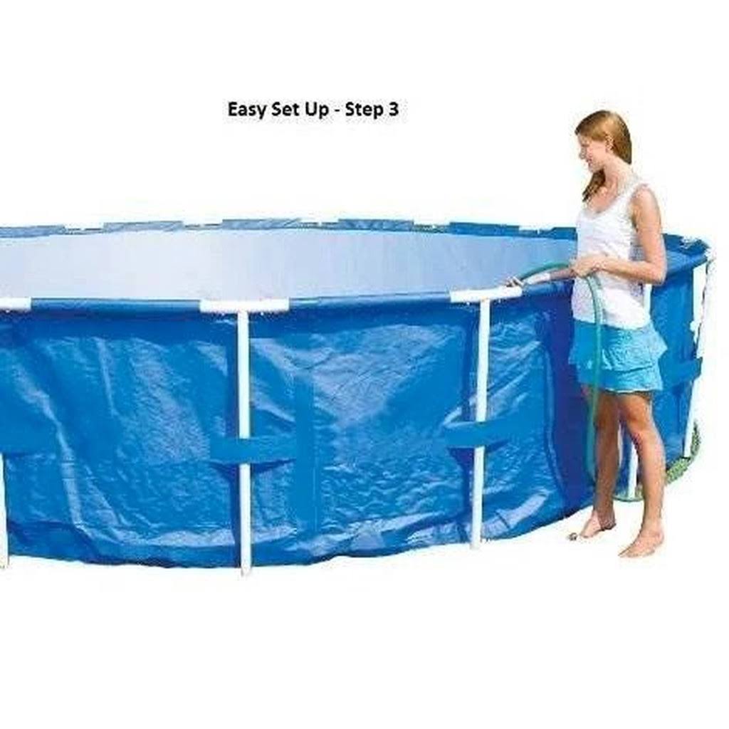 15ft x 48in Steel Pro Frame Above Ground Pool with Cartridge Filter Pump E11809