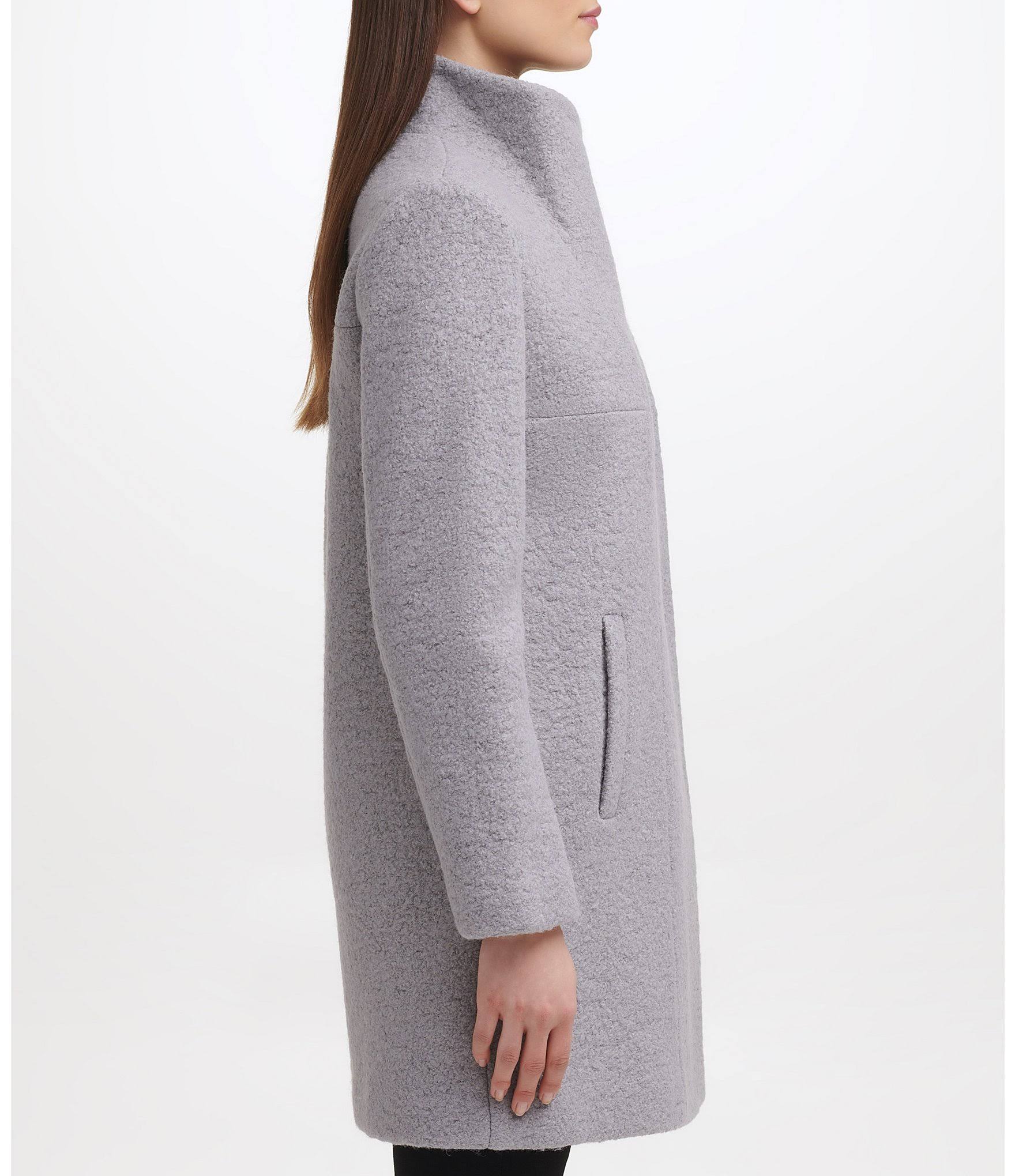 Periwinkle Boucle Walker Coat Z5768