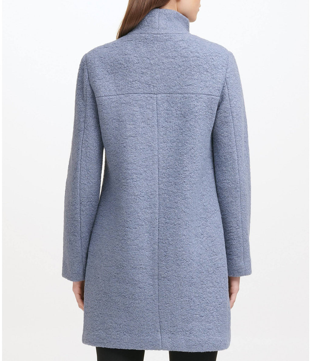 Periwinkle Boucle Walker Coat Z5768