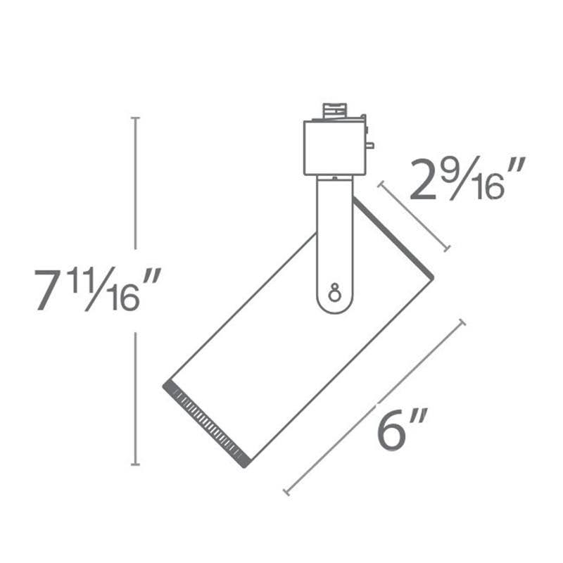 Black LED Track Head J910633