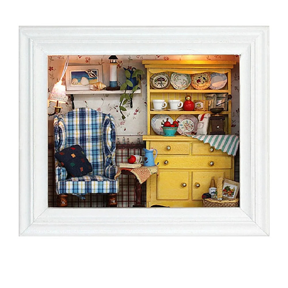 3D Doll House DIY Photo Frame Hut Toys X175800