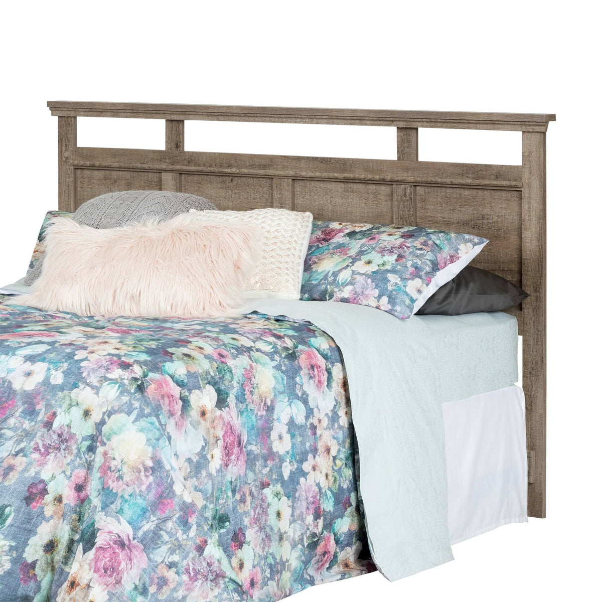 King Weathered Oak Headboard K554