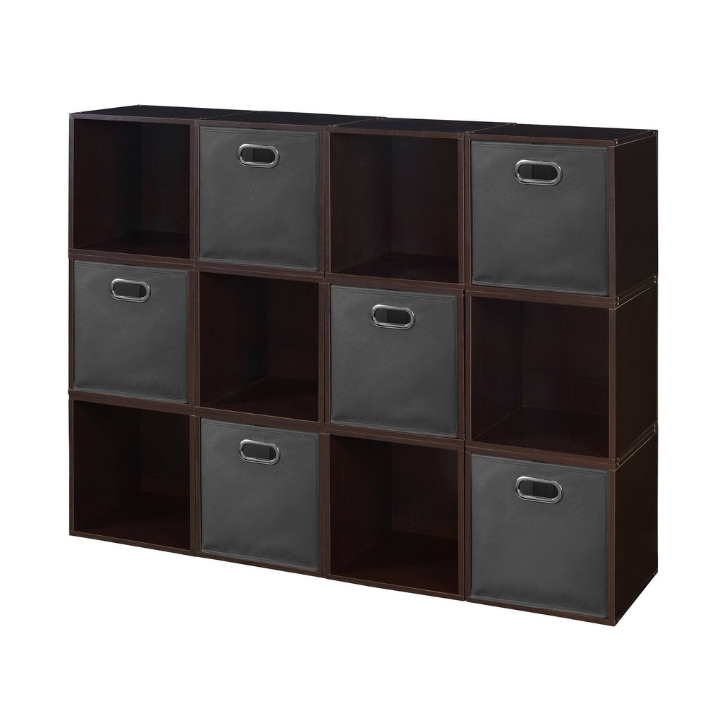 12 Cubes and 6 Canvas Bins Storage Set W4486