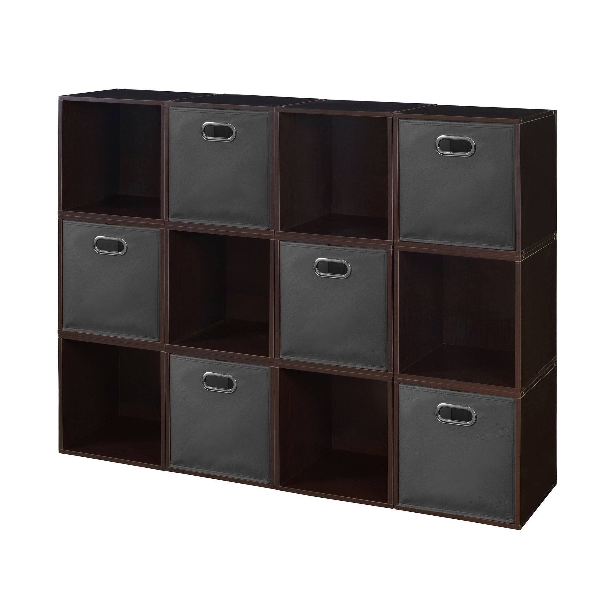12 Cubes and 6 Canvas Bins Storage Set W4486