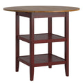 Red Round Counter Height Drop Leaf Table M14583